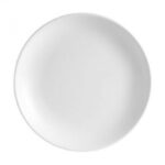 white entree plate hire