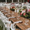 white wedding chair hire